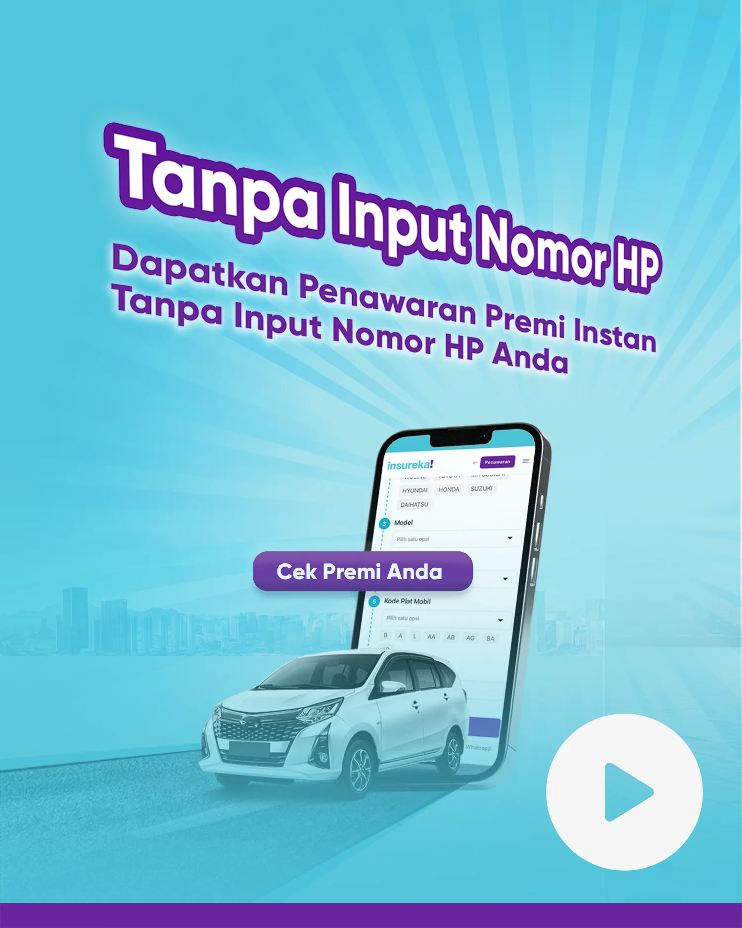 asuransi mobil -penawaran tanpa input nomor HP