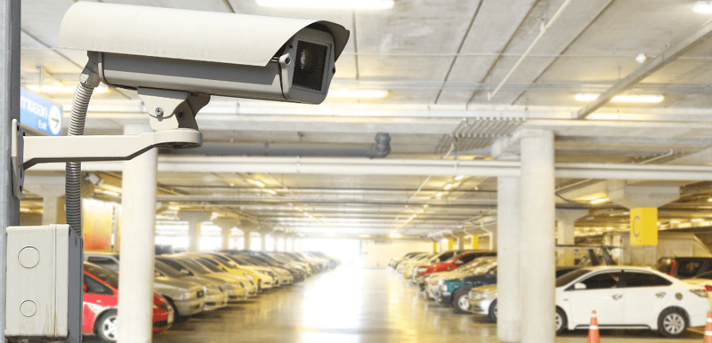 long term car storage - cctv