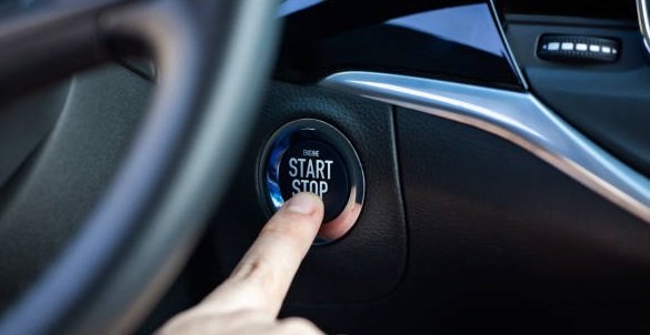 mencegah pencurian mobil - Start Stop Button